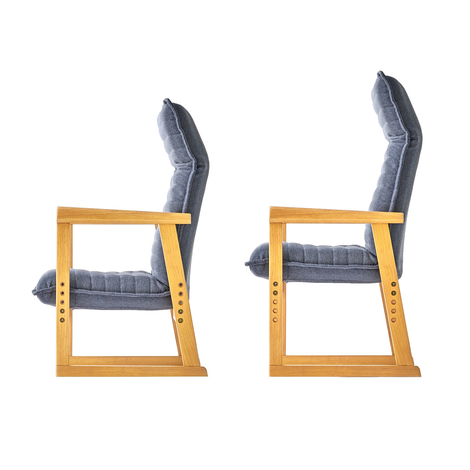ハイバックリクライニングアームチェア＜高座椅子＞（座椅子/ビーズ 