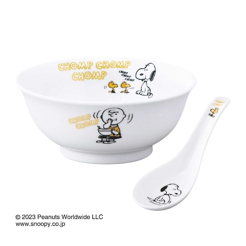スヌーピー レンゲ付ラーメン丼セット（ピーナッツ/PEANUTS）