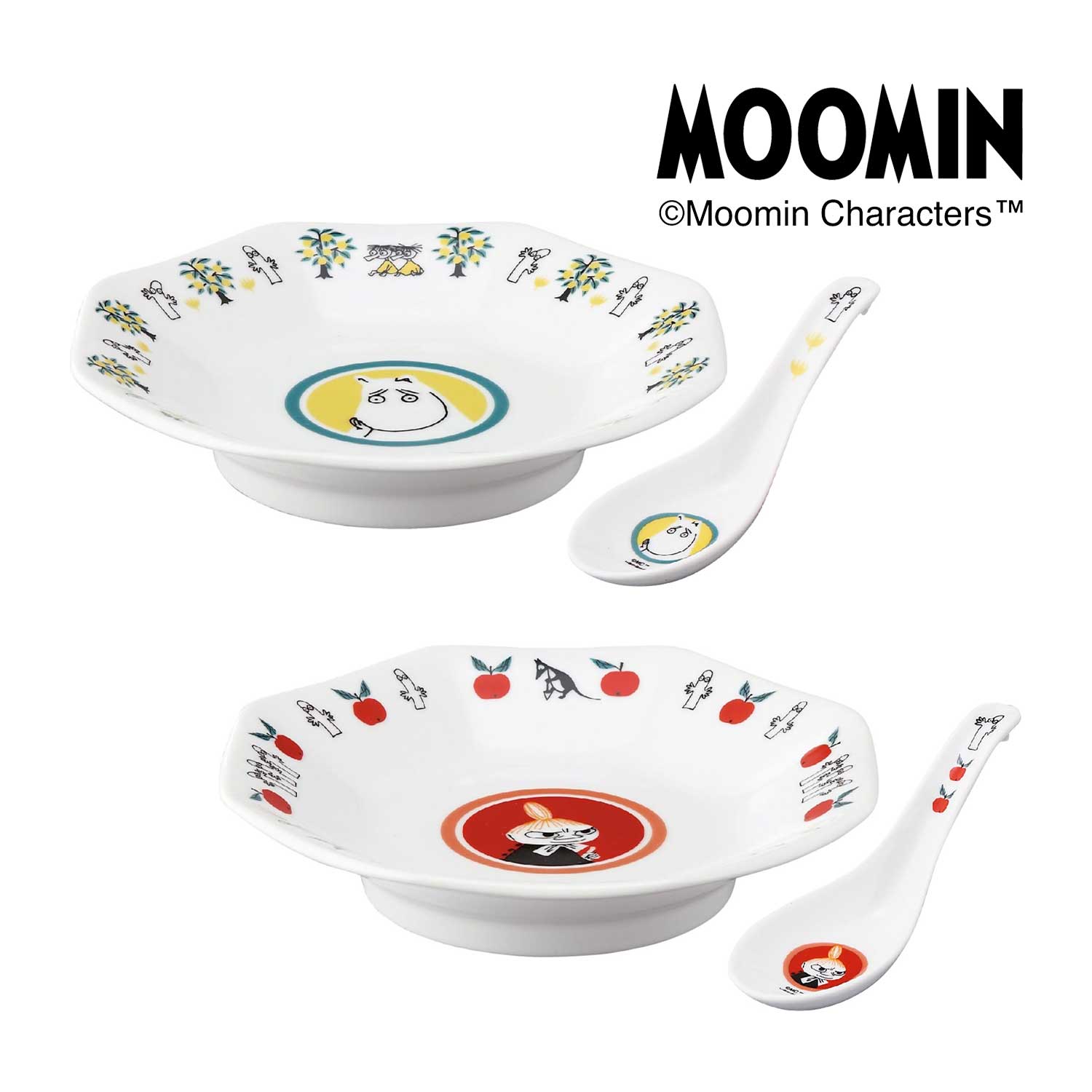 【ムーミン/MOOMIN】ムーミン レンゲ付チャーハン皿セット 【ムーミン/MOOMIN】ムーミン レンゲ付チャーハン皿セット