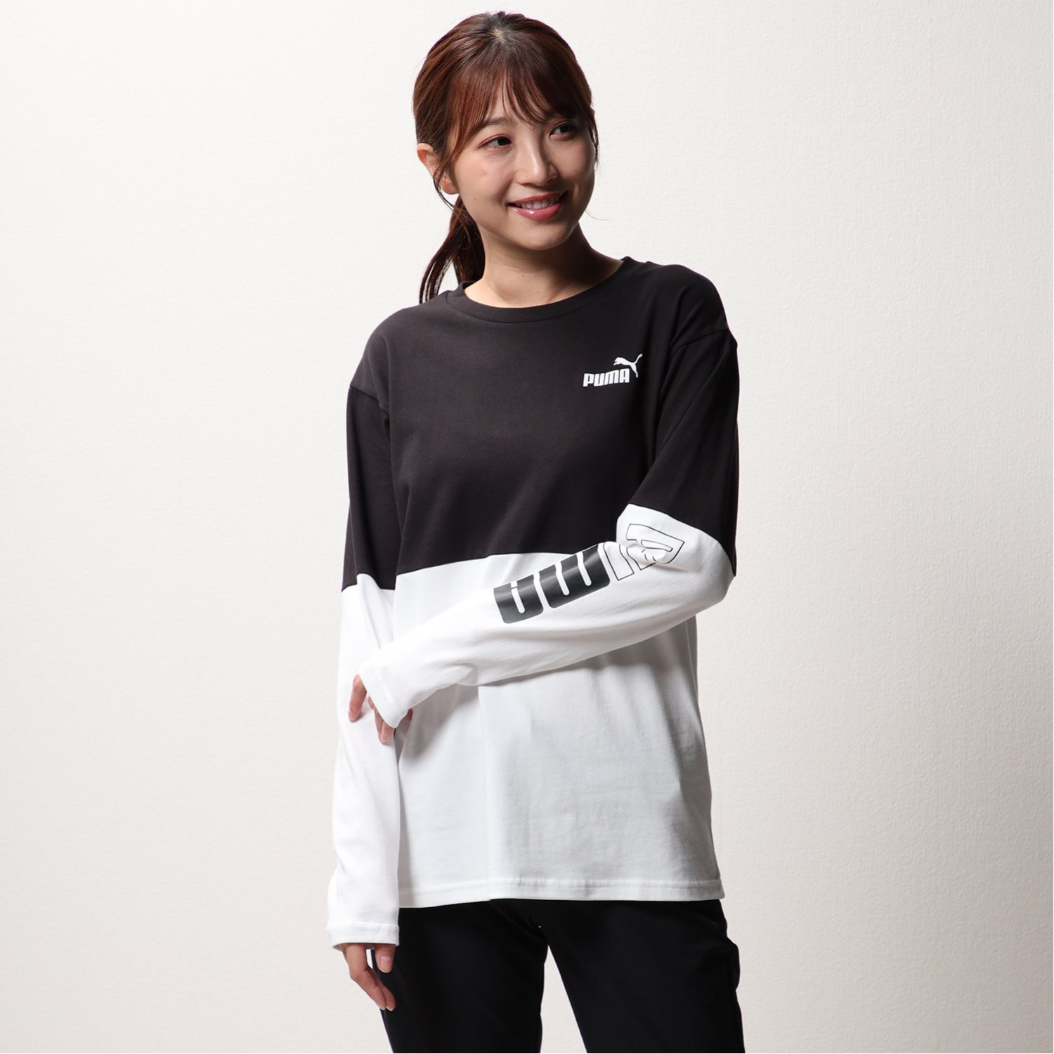 切替え長袖Tシャツ(プーマ/PUMA )｜通販のベルメゾンネット