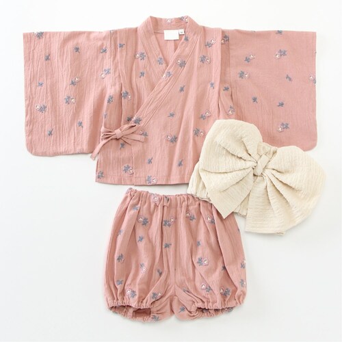 リボン帯付き浴衣スーツセット【ベビー服】