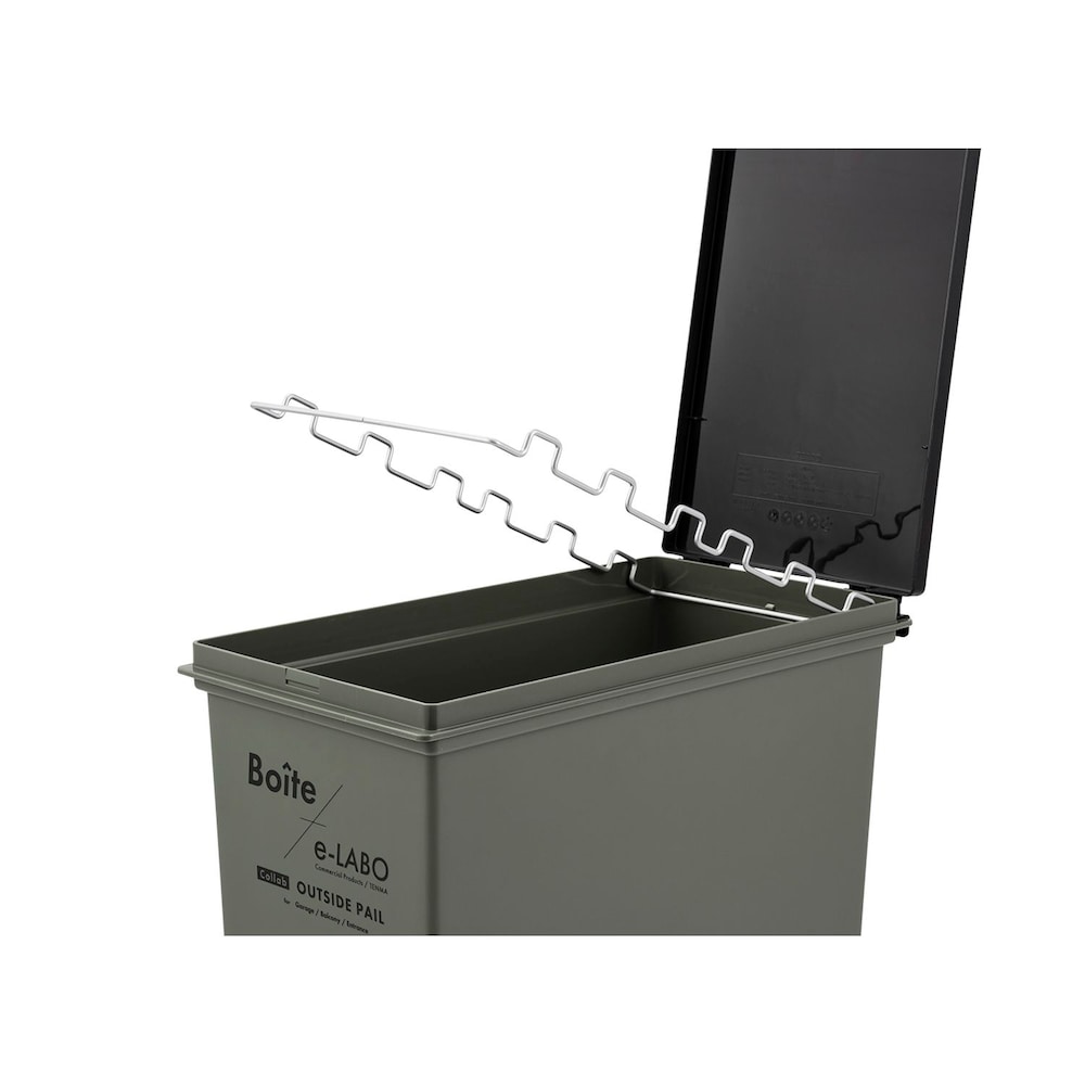スチール製の袋止め付き
