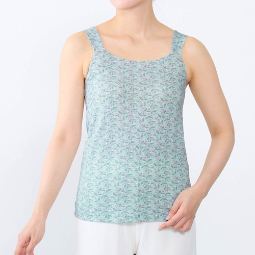 【新柄登場】 大人のためのカップ付きリラックスタンクトップ 「ミニラボ」