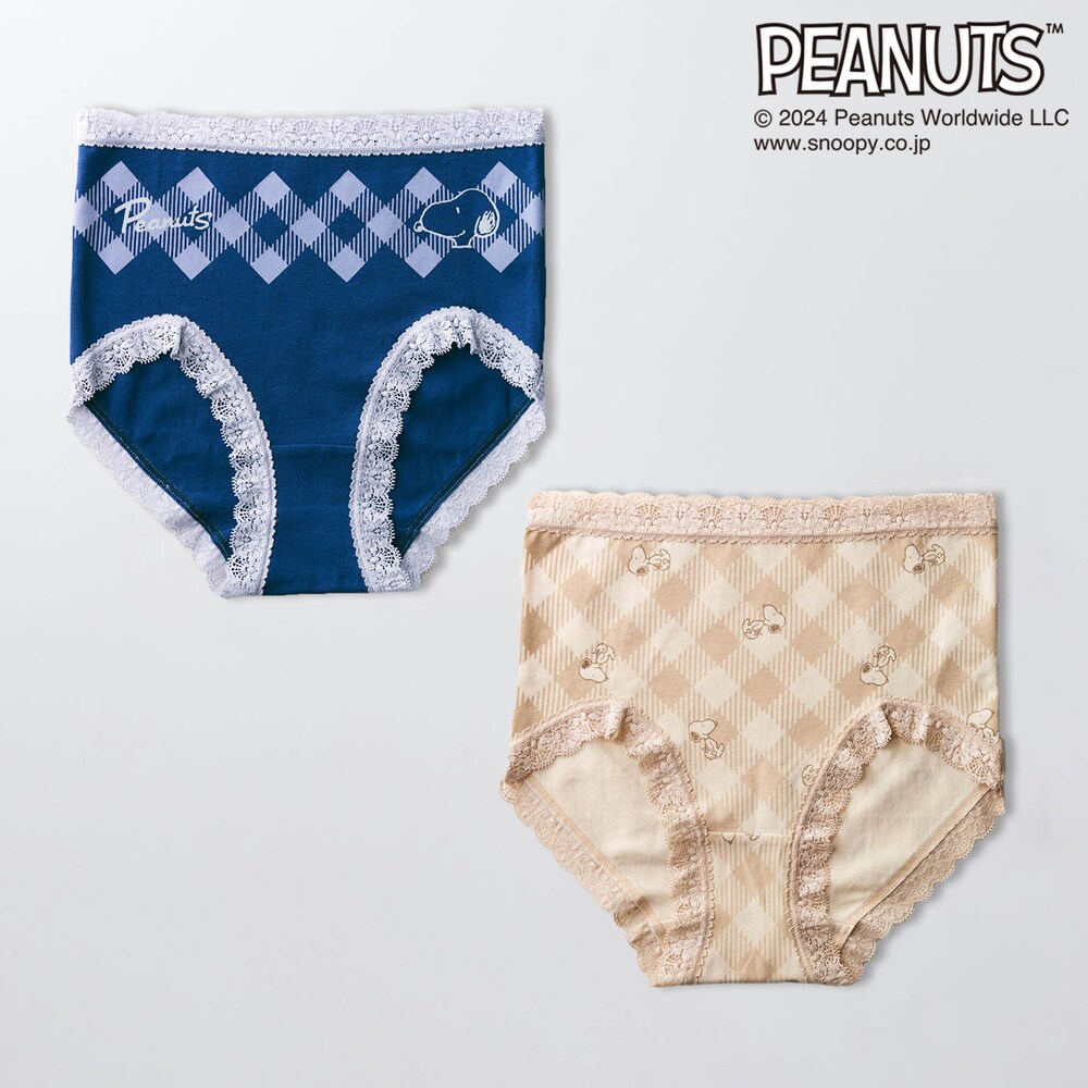 【ピーナッツ/PEANUTS】ショーツ2柄セット「スヌーピー」