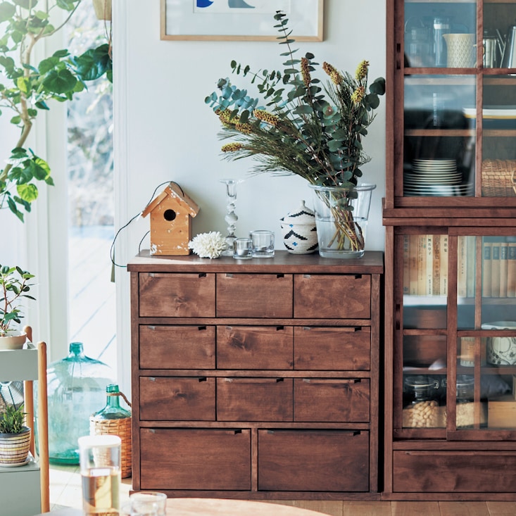 あたらしくて懐かしい。薬箪笥風チェスト ＜幅80cm＞