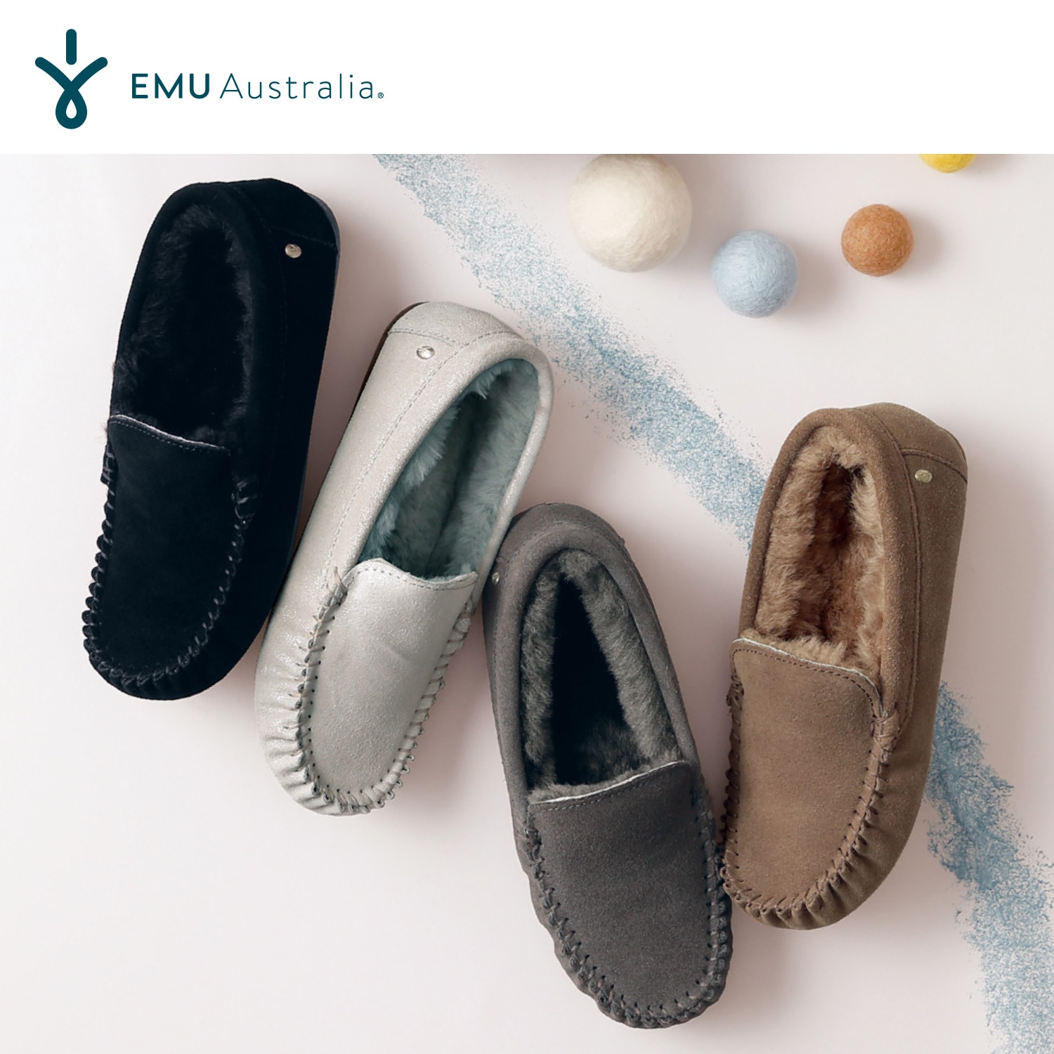 靴EMU Australia モカシン 新品 - モカシン