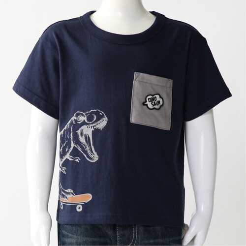 ポケット付き恐竜Ｔシャツ【子供服】