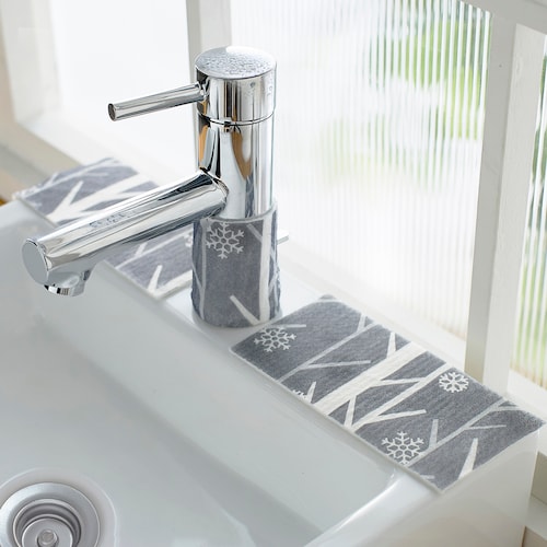 防カビバイオの吸水テープ 白樺柄 高さ約8cm＜幅約２/4/6m＞【結露防止/蛇口汚れ防止】 ＜幅約２/4/6ｍ＞