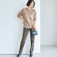 モデル身長168cm／M・股下72cm　※写真は撮影用のため、股下+6cmになります。