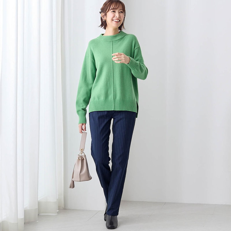 モデル身長169cm／M・股下72cm ※写真は撮影用のため股下+6cmになります。