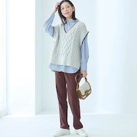 モデル身長172cm／M・股下72cm※写真は撮影用のため股下+6cmになります。