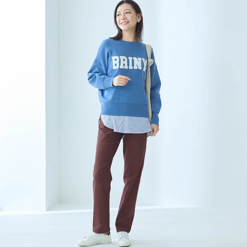 モデル身長172cm／M・股下72cm※写真は撮影用のため股下+6cmになります。