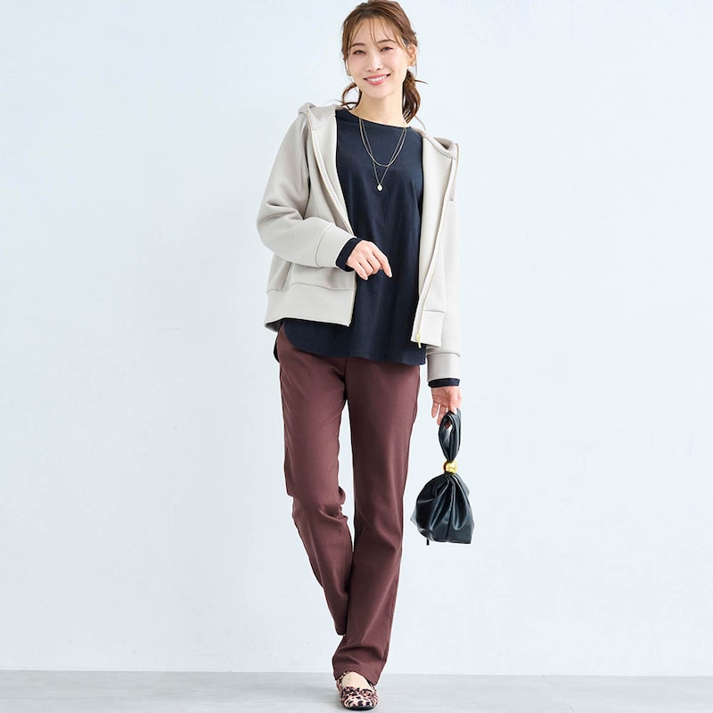 モデル身長168cm／M・股下72cm※写真は撮影用のため股下+6cmになります。