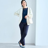 モデル身長168cm／M・股下72cm※写真は撮影用のため股下+6cmになります。