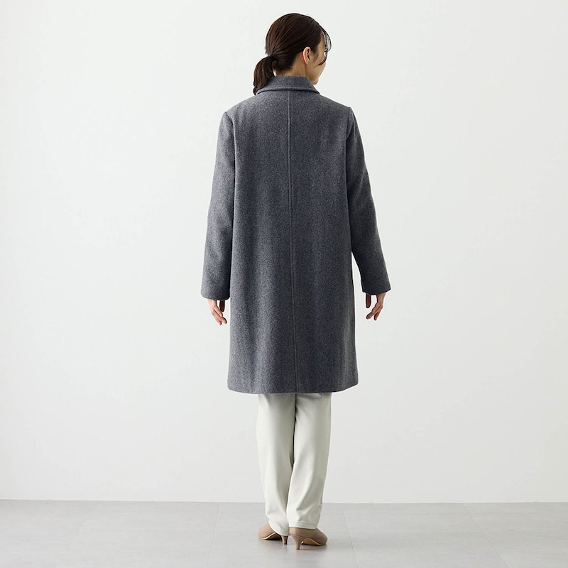 モデル身長167cm／M　※写真は撮影用のため、着丈+7cmになります。