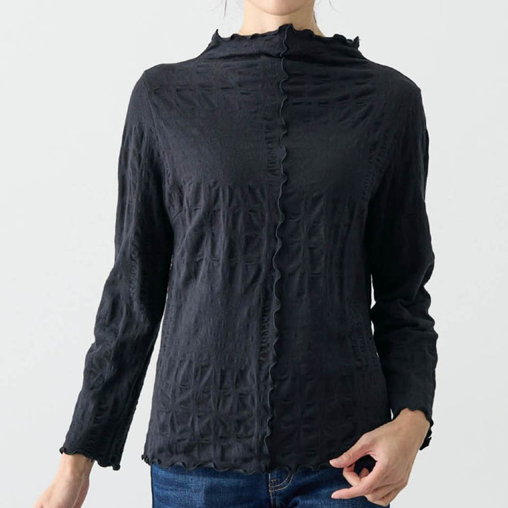 【花笑むとき/hana emu toki】綿素材ジャカードカットソー