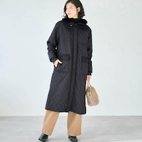 モデル身長168cm／M ※写真は撮影用のため着丈+7.5cmになります。