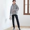 モデル身長170cm／M ※写真は撮影用のため股下+6cmになります。