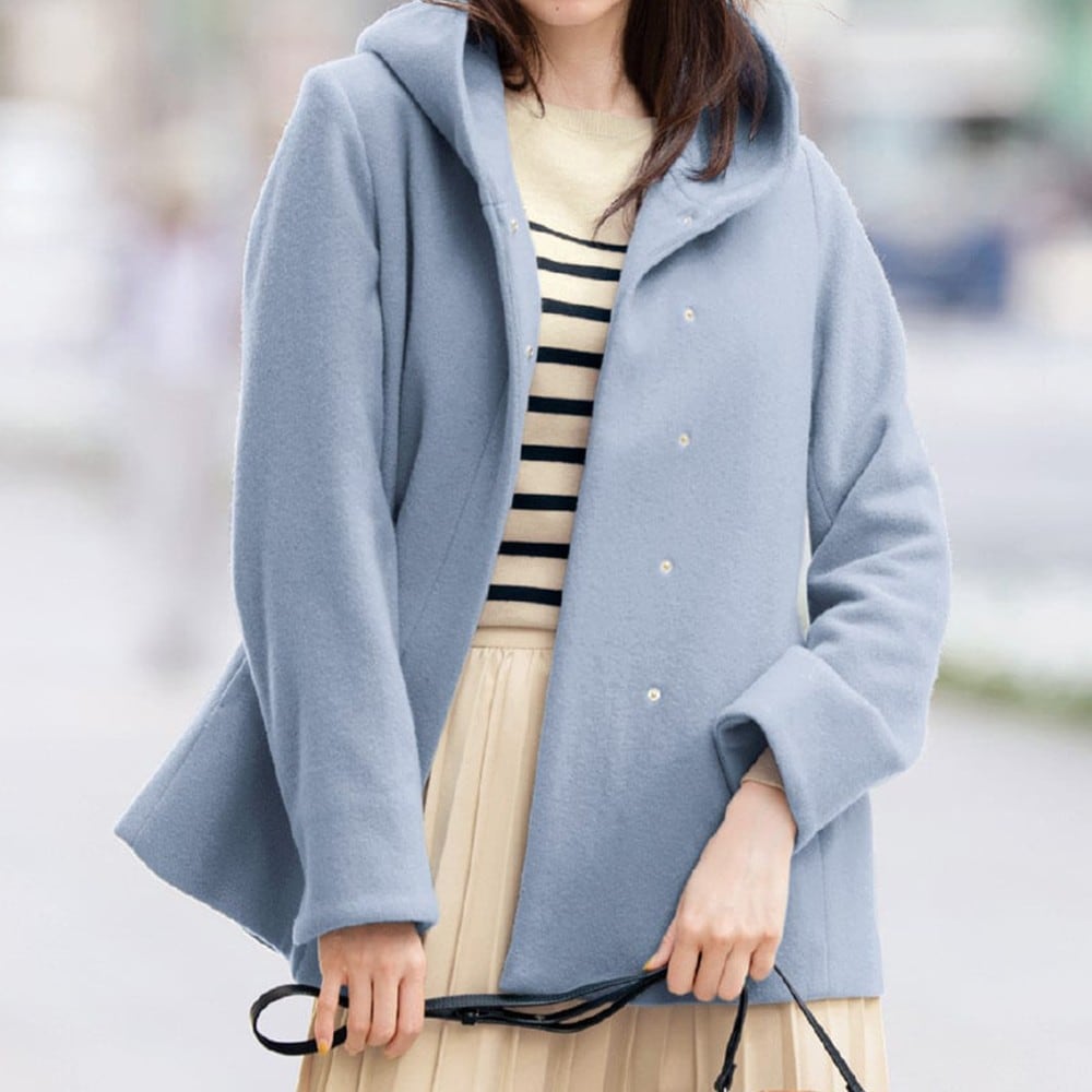 【スタイルノート/StyleNote】日本製ウール混素材を使用したショートコート
