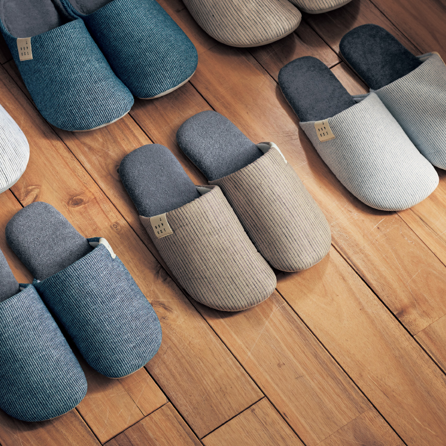 【ベルメゾン】天然素材混生地を使用したソフトスリッパ 【ベルメゾン】天然素材混生地を使用したソフトスリッパ