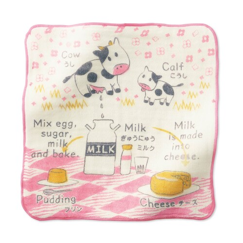 【特別価格】【1回のみお届け】「ミルク」 日本製５重ガーゼのおはなしお手拭き