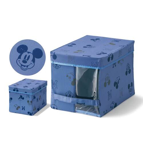 【特別価格】【1回のみお届け】［ミッキーマウス］ 中身が見える収納ボックス「ディズニーシリーズ」