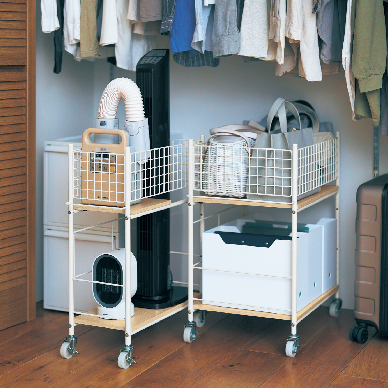 サイズが選べる押入れ・クローゼット収納ワゴン 【SNSで話題】 サイズが選べる押入れ・クローゼット収納ワゴン 【SNSで話題】