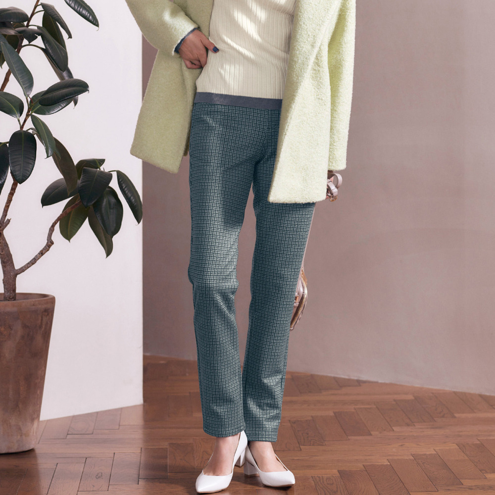 【スタイルノート/StyleNote】ダウンファブリックスリムパンツ(丈が選べる)