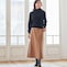 モデル身長170cm／M ニットのみ着用＜ブラック系＞