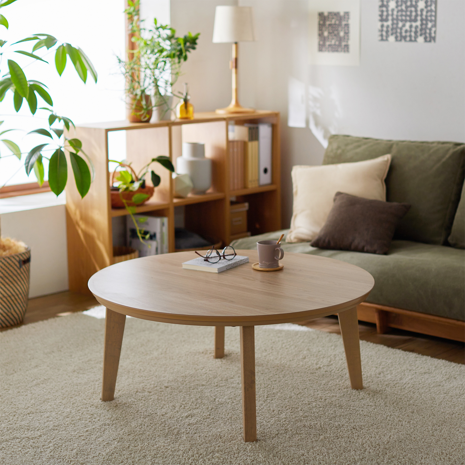 【ベルメゾン】円形こたつテーブル