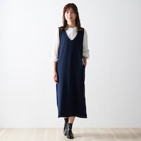 モデルの身長は170cm、着用サイズロング丈Ｍ