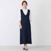 モデルの身長は160cm、着用サイズロング丈Ｍ
