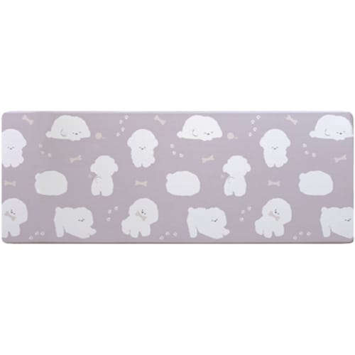 【厚さ6mm】北欧調の拭けるキッチンマット