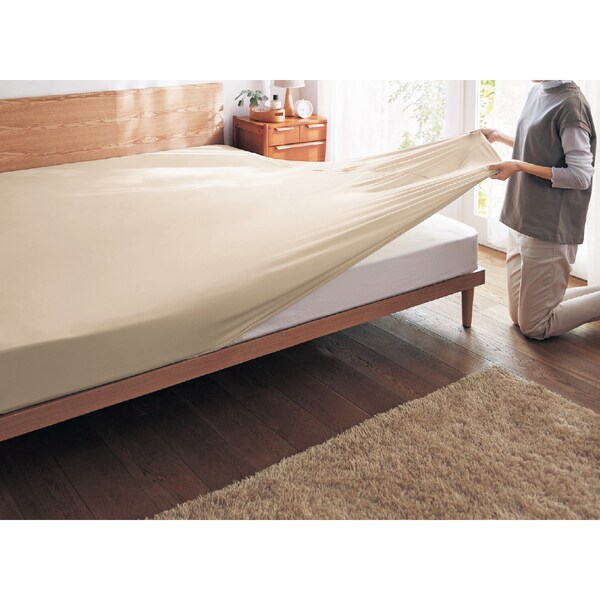 【ベルメゾン】【大きめサイズ】綿混素材を使ったのびのびシーツ