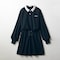 ドロスト綿鹿の子ルーズワンピース 【子供服 長袖】