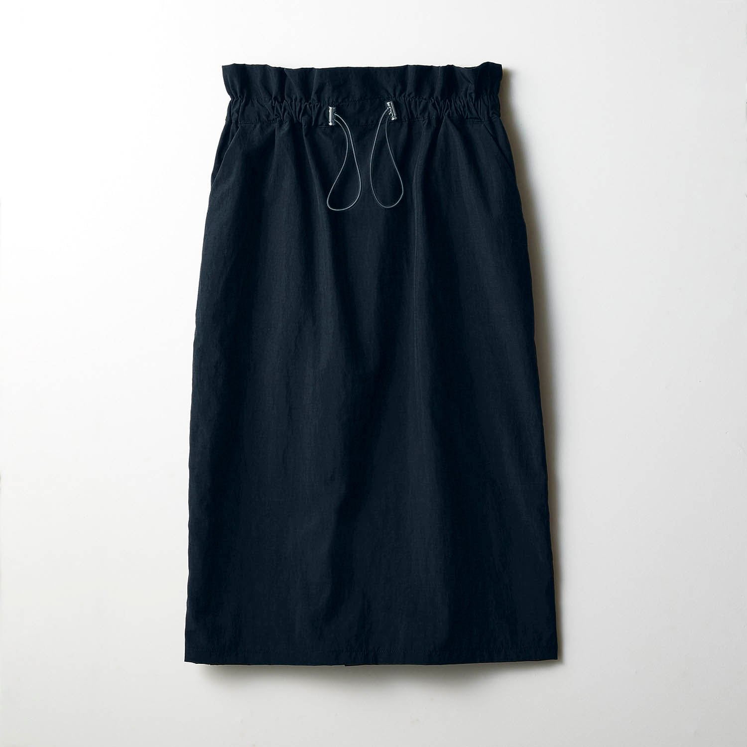 【パペル ラピス/Papel lapiz】【大人っぽ見えIラインシルエット】 ウエストドロスト撥水ナイロンロングスカート(ウエスト調節可) 【子供服】