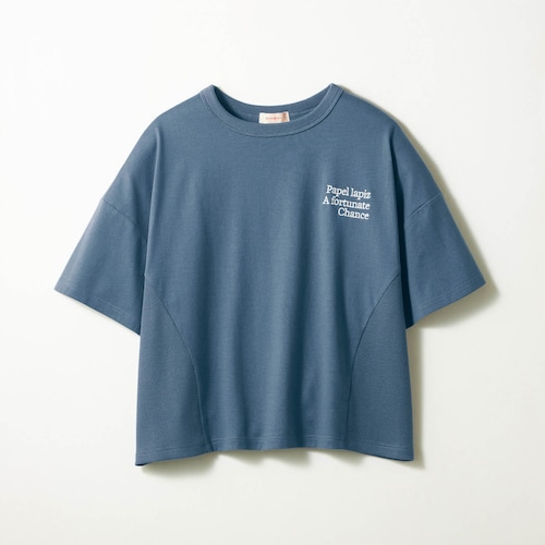プチプラ！サイドリブ切換え綿素材半袖Ｔシャツ 【子供服】