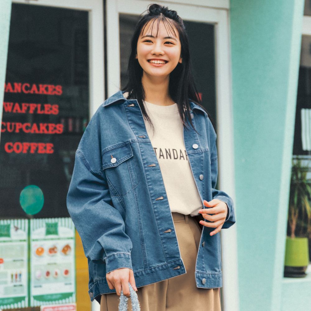 【STANDARD me】オーバーサイズデニムジャケット 【子供服】 【STANDARD me】オーバーサイズデニムジャケット 【子供服】
