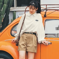 オフホワイト／モデル身長164cm・サイズJ-M