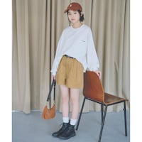 ベージュ／モデル身長158cm・サイズJ-M