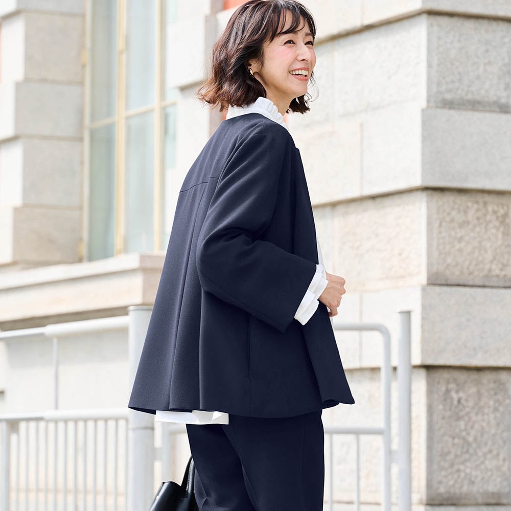 3点セットこなれパンツスーツ【入卒・通勤】(丈が選べる) 【VERY web2