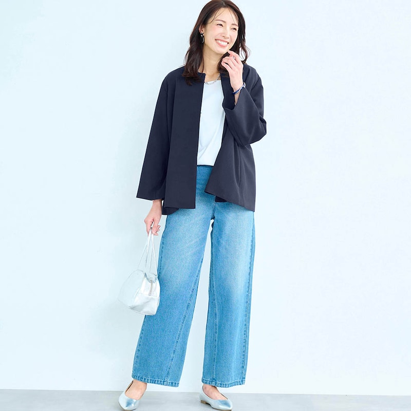 モデル身長173cm／M・股下68cm ※ジャケットのみ着用