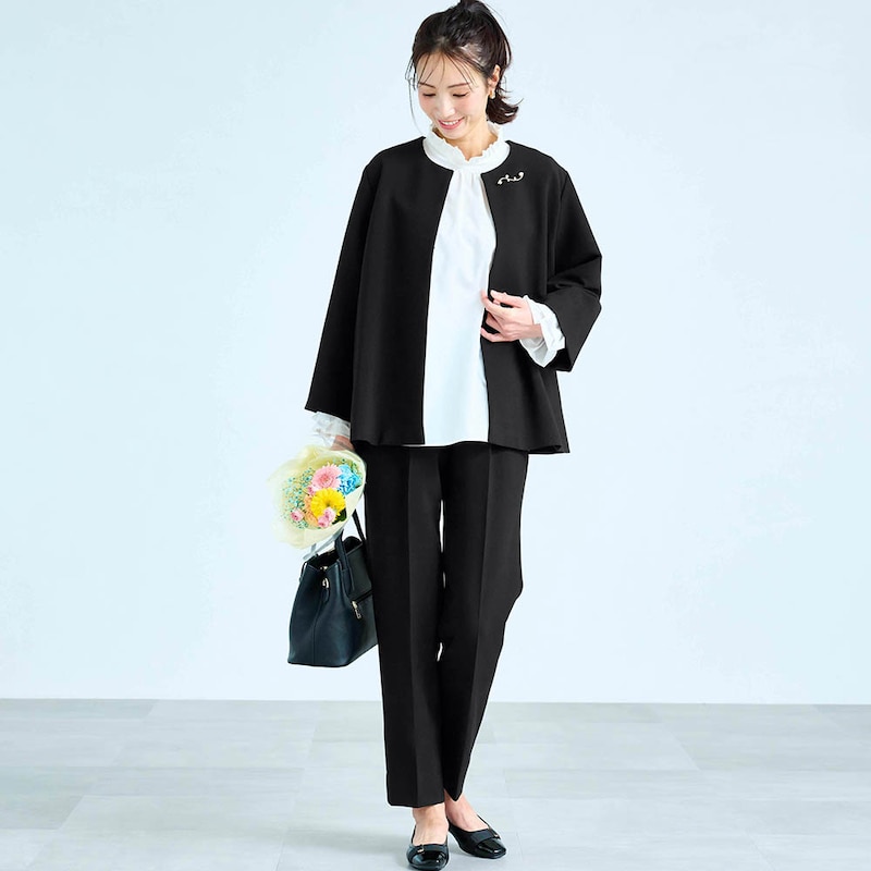 モデル身長173cm／M・股下68cm ※写真は撮影用のため股下＋6cmになります。