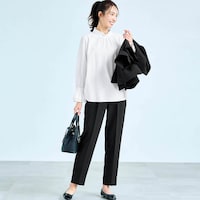 モデル身長173cm／M・股下68cm ※写真は撮影用のため股下＋6cmになります。