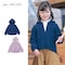 フード取り外し可レース使いミニ裏毛パーカ 【子供服】