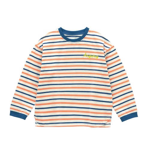 胸元ワンポイントボーダー長袖Ｔシャツ 【子供服】