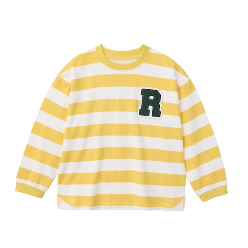 胸元ワンポイントボーダー長袖Ｔシャツ 【子供服】