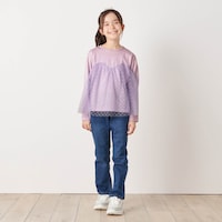 ラベンダー／モデル身長129cm・130サイズ着用