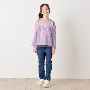 ラベンダー／モデル身長129cm・130サイズ着用