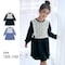 レースベストドッキング長袖ワンピース 【子供服】